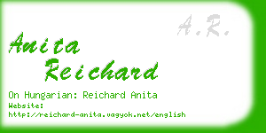 anita reichard business card